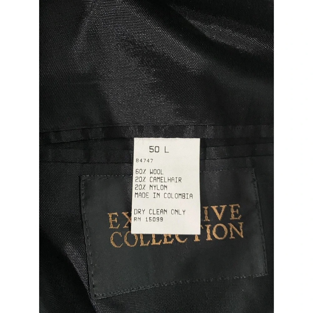 Vintage Executive Collection 50 L Men's Wool, Camel Hair, Nylon Blazer Jacket